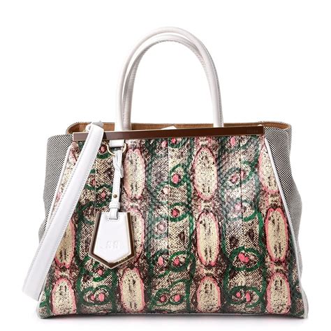 fendi snakeskin large 2jours tote|Fendi Snakeskin Bag .